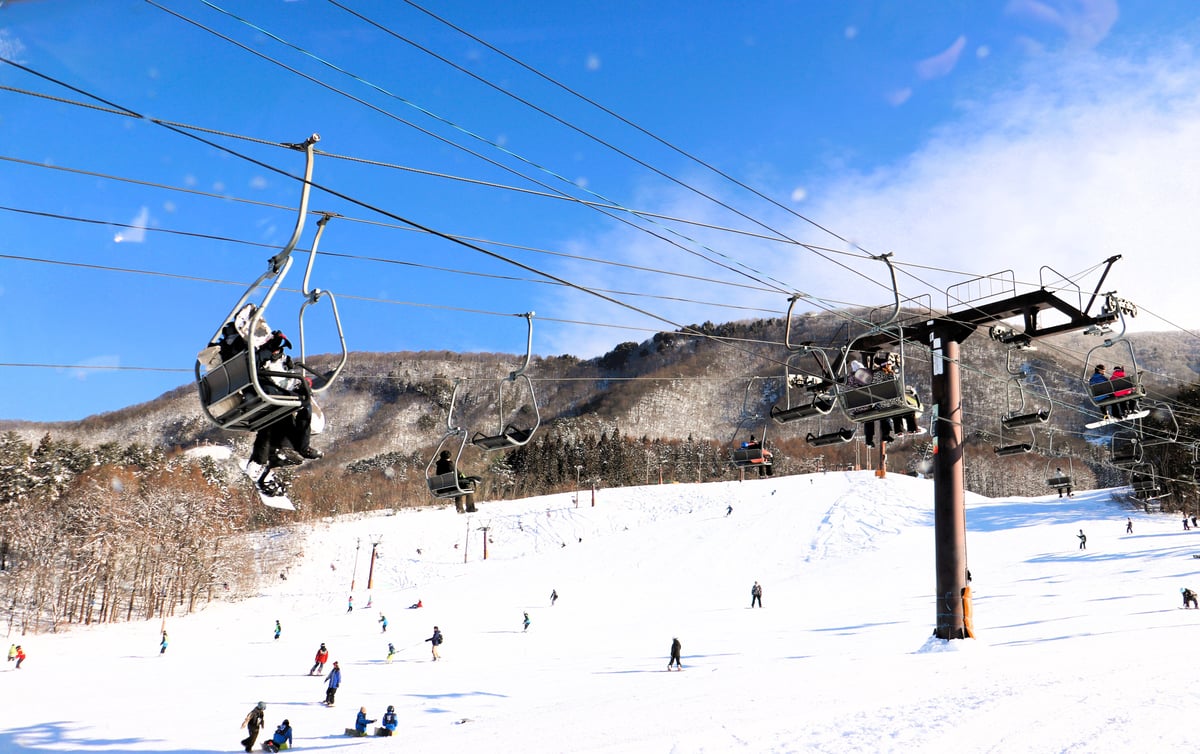 龍王滑雪客與纜車