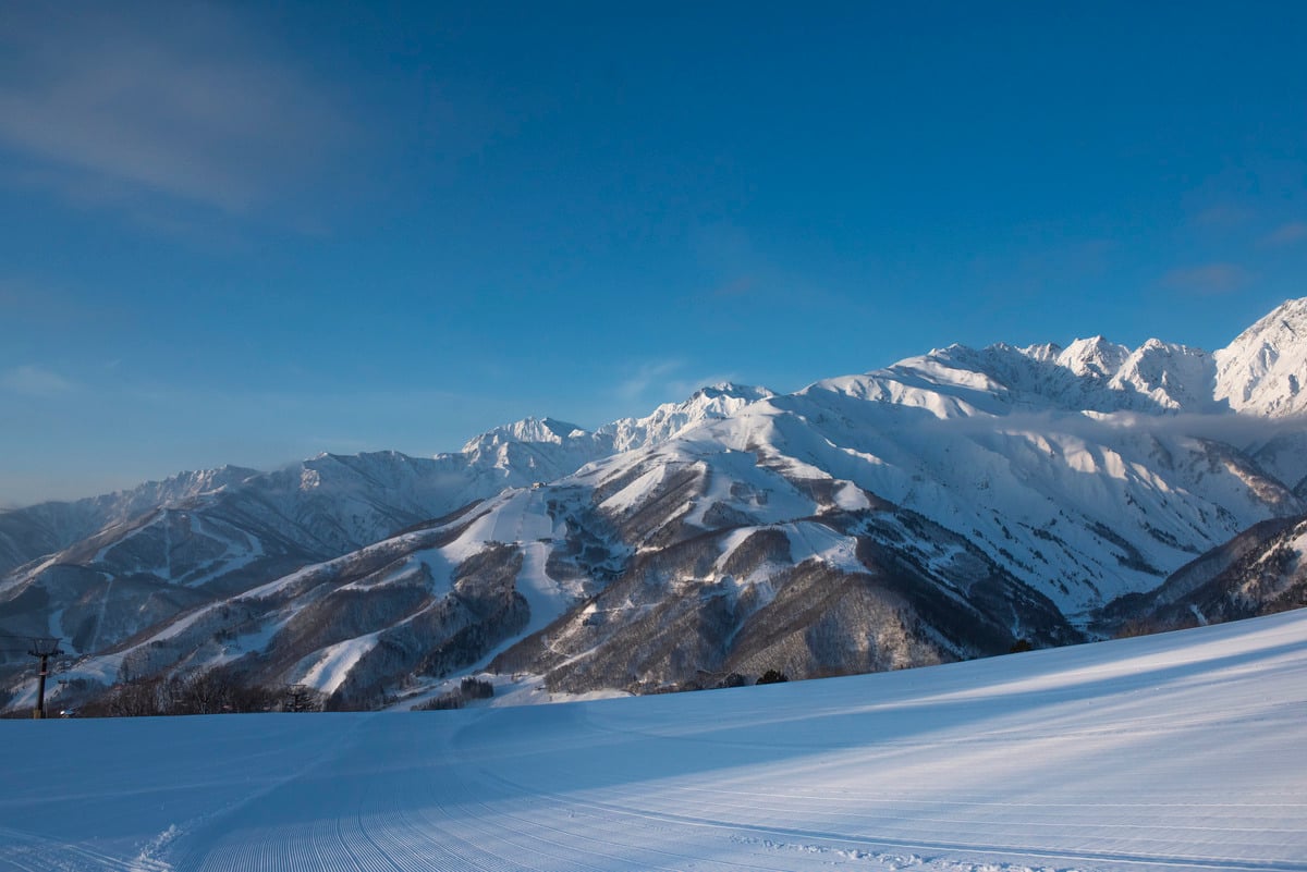 国際山岳リゾートで有名な「白馬のスキー場」
