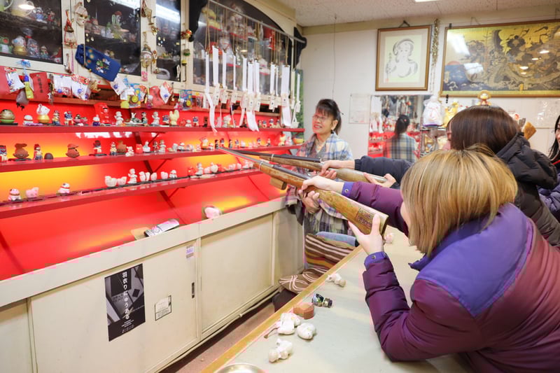 戸倉上山田温泉の射的場