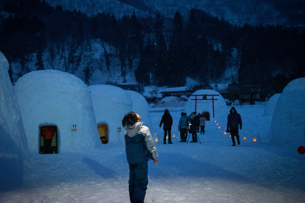 真冬の飯山市に1ヵ月限定で登場「レストランかまくら村」でいただく名物「のろし鍋」